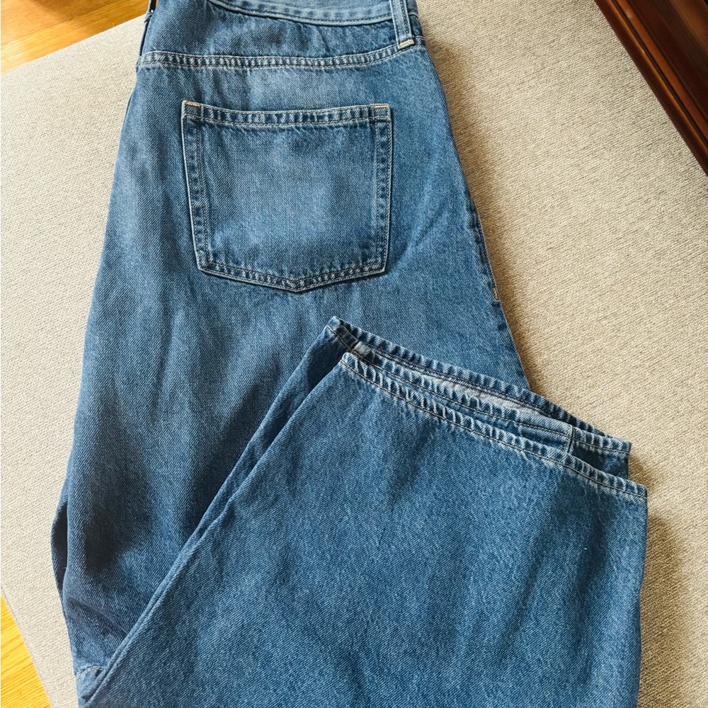 GAP Women's Blue ultra soft barrel jeans - Picture 4 of 5